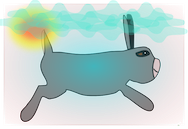 Lapin dessiné par mon fils