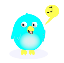 Oiseau bleu qui siffle